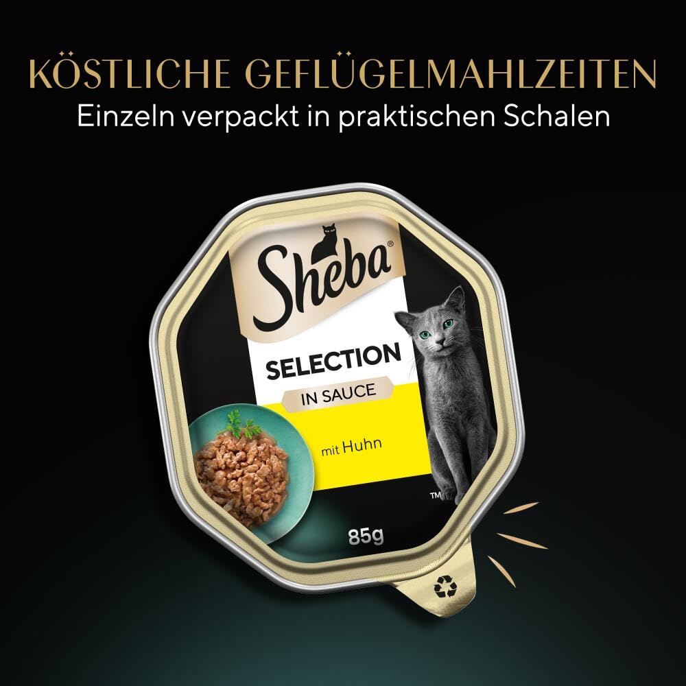 Sheba Selection in Sauce Huhn Nassfutter 22x85g Schale