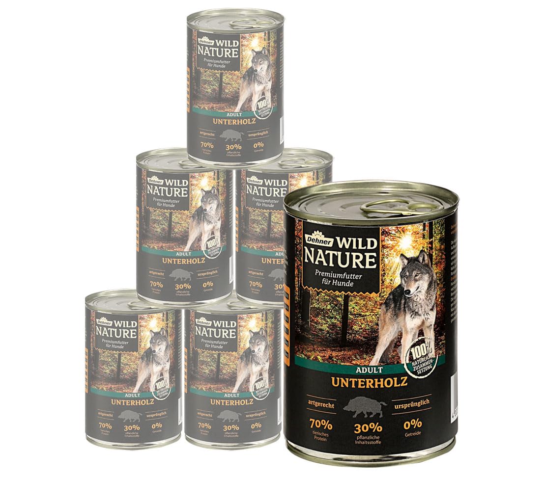 Dehner Wild Nature Bergweide Pferd Hundefutter 6x400g nass