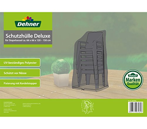 Dehner Deluxe Schutzhülle Stapelstühle 150x65x65 anthrazit wasserdicht
