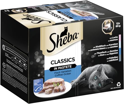 Sheba Classics Nassfutter Pastete Fisch 12x85g MSC