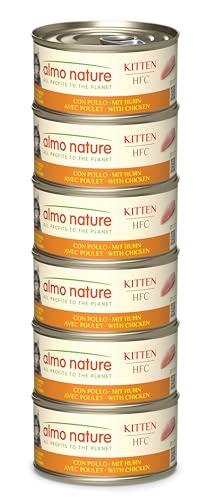 Almo Nature HFC Kitten Nassfutter Huhn 6x70g glutenfrei