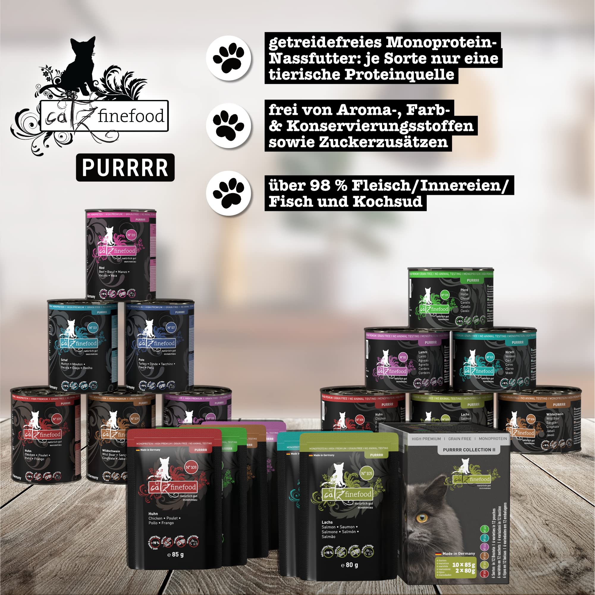 catz finefood Purrrr Collection II Nassfutter 12x85g Mix