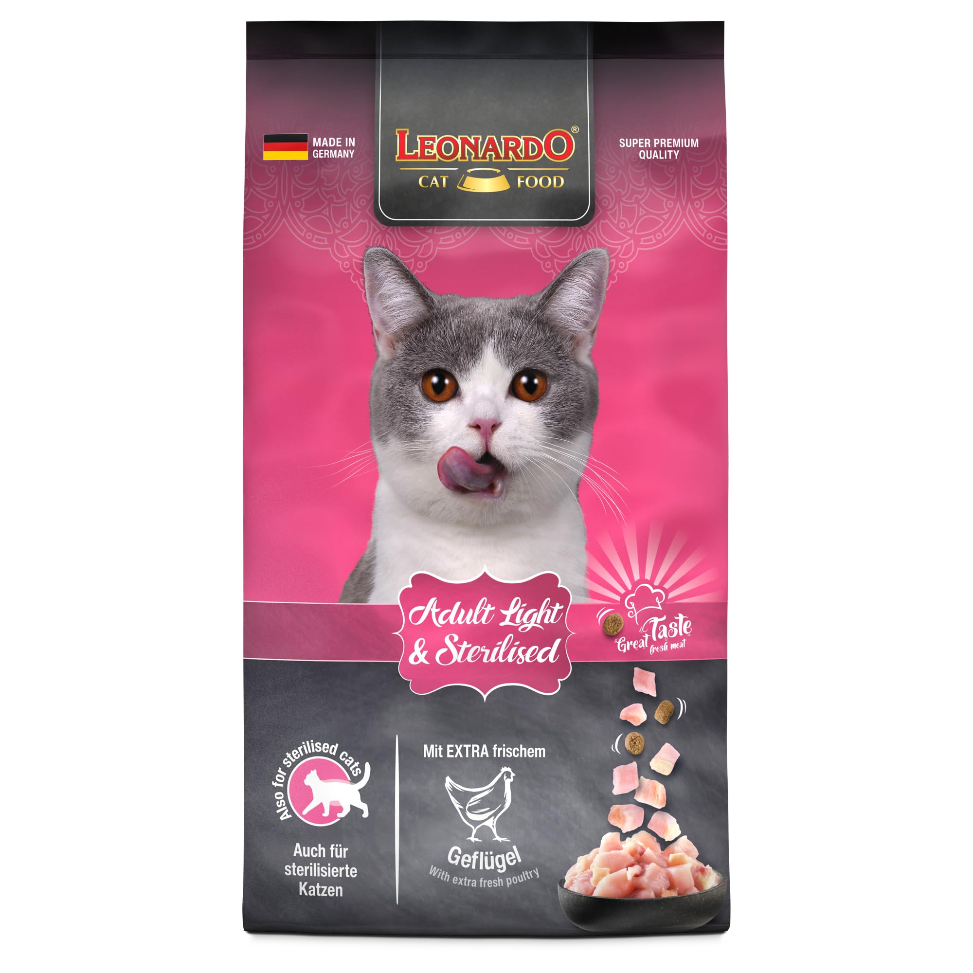 Leonardo Adult Light Trockenfutter Geflügel 2kg Light