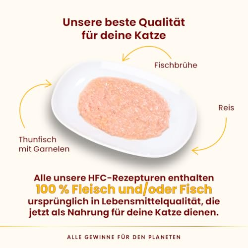 Almo Nature HFC Mousse Nassfutter Thunfisch Garnelen 24x70g