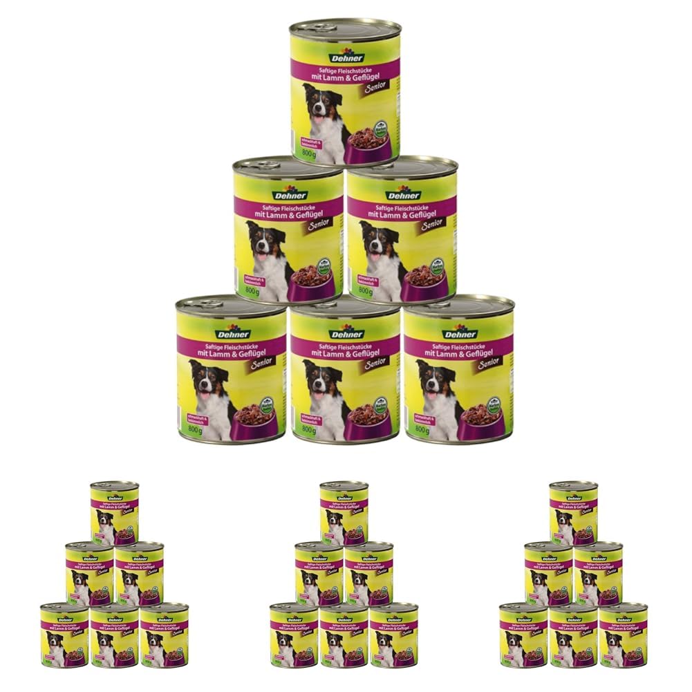 Dehner Lieblinge Senior Lamm Nassfutter Hund 6x800g