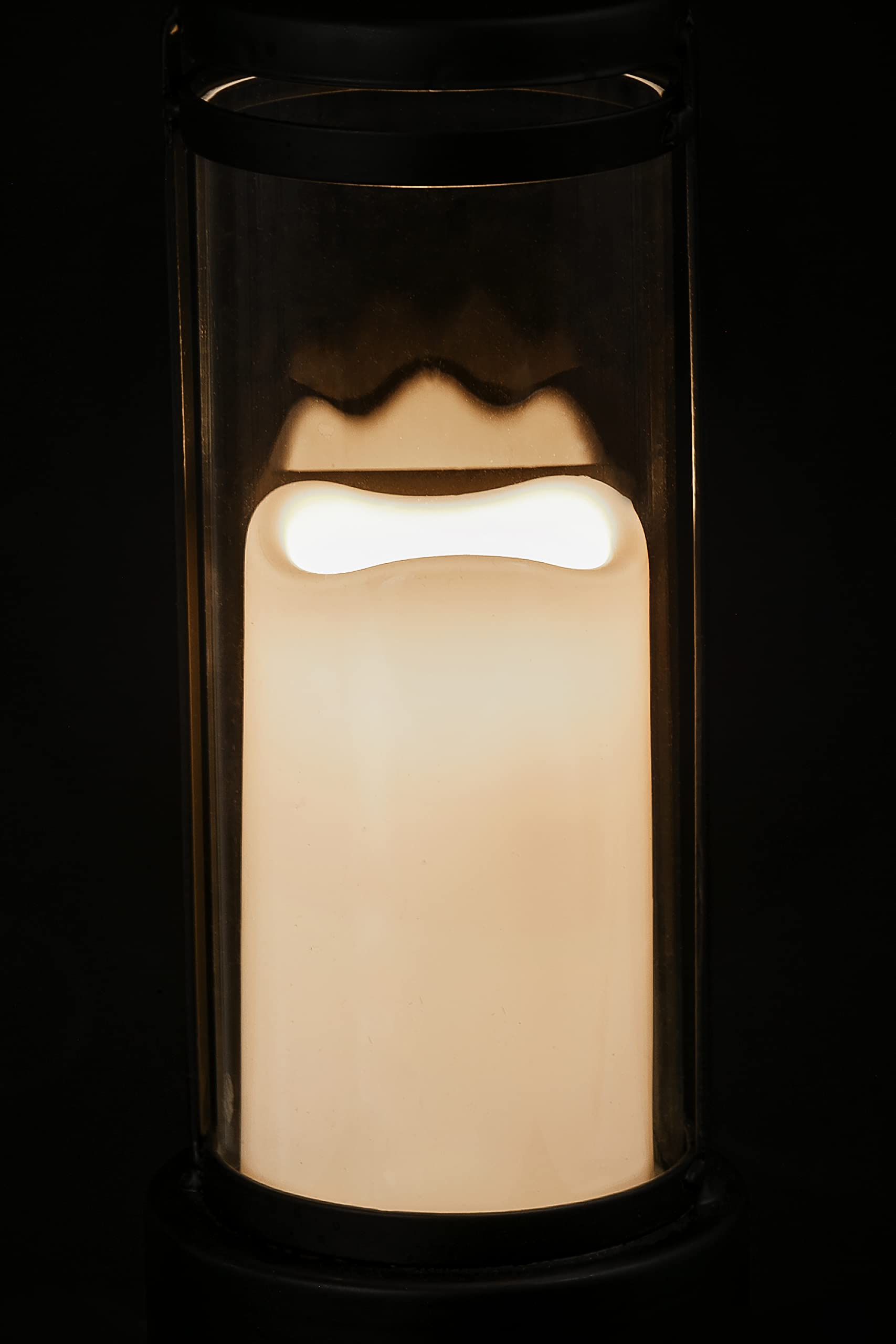 Dehner Premium Lovely Grablaterne LED creme 27cm Timer