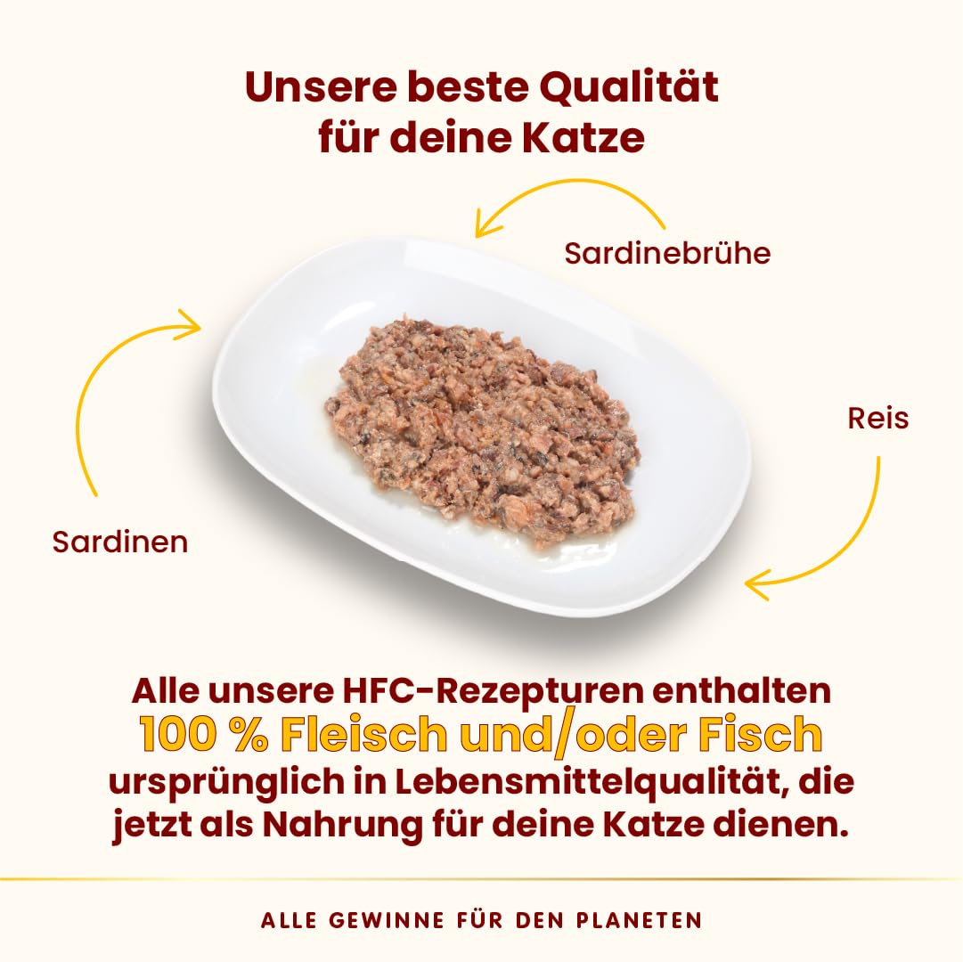Almo Nature HFC Highly Appetizing Sardinen Nassfutter 24x50g glutenfrei