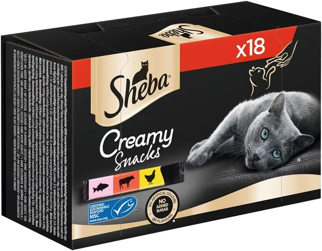 Sheba Creamy Snacks Snack cremiger Lachs 18x12g