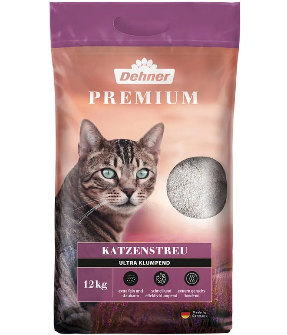 Dehner Premium Katzenstreu Ultra klumpend 12 kg Bentonit