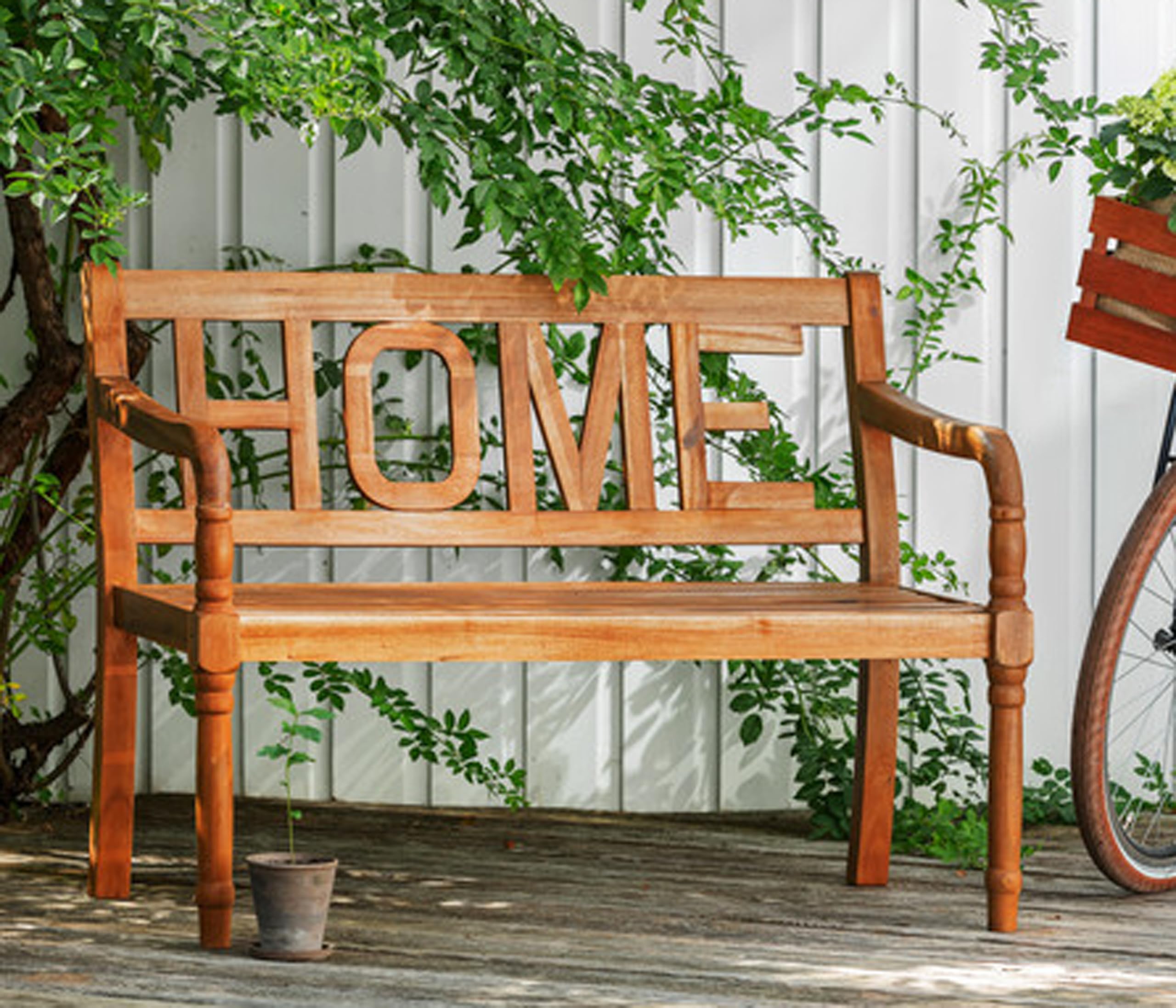 Dehner Home Gartenbank 2-Sitzer Akazie natur 120 cm