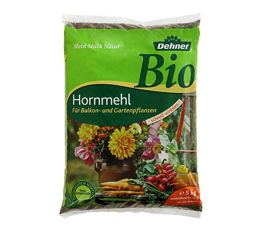 Dehner Bio Hornmehl + Hornspäne Dünger 5 kg + 2,5 kg natürlich