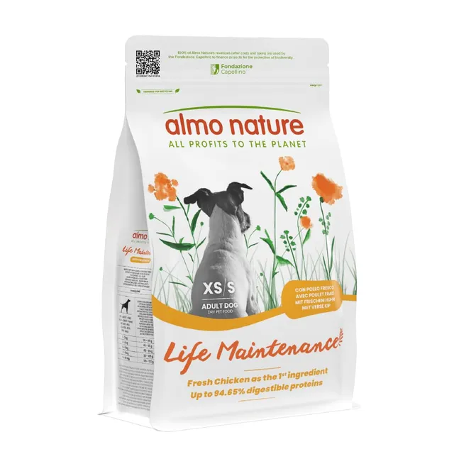 Almo Nature Life Maintenance XS-S Hundetrockenfutter 2 kg Huhn