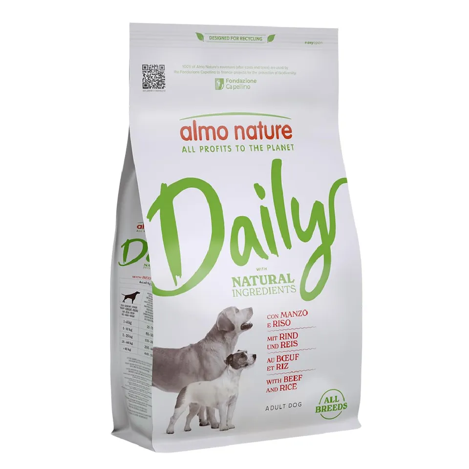 Almo Nature Daily Trockenfutter Rind Reis 1,2kg Katze