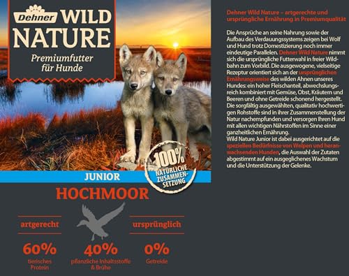 Dehner Wild Nature Hochmoor Junior Nassfutter Ente 6x800g getreidefrei