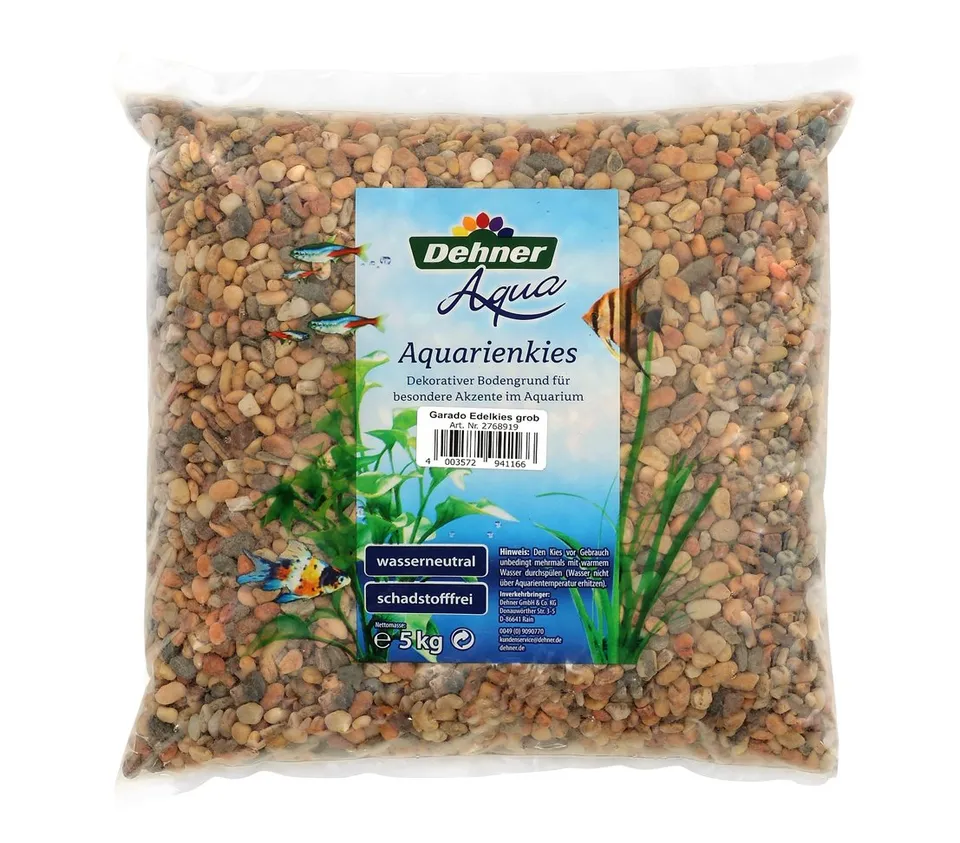 Dehner Aqua Aquarienkies 6-8 mm braun-grau 5 kg
