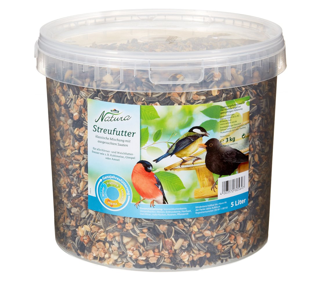 Dehner Natura Set Streufutter 3kg + Löwenzahn 600g