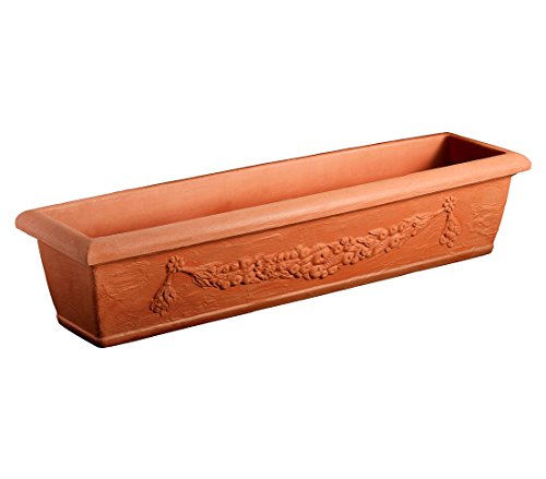 Dehner Firenze Blumenkasten Kunststoff terracotta 60x20x17 cm
