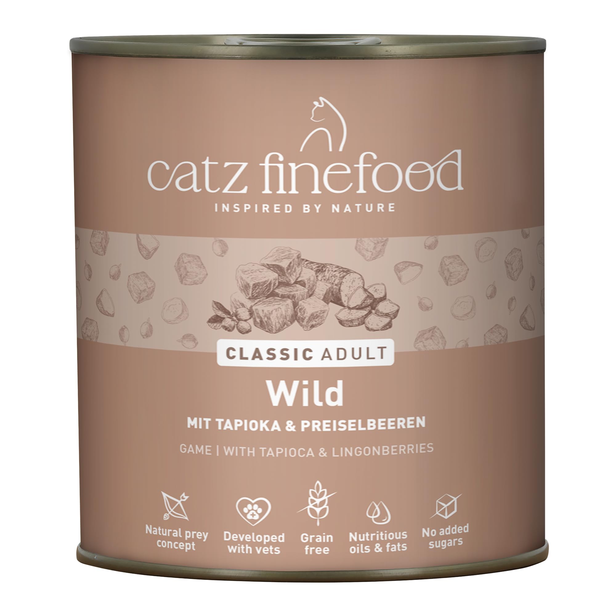 catz finefood Classic N° 9 Wild Nassfutter 6x300g zuckerfrei