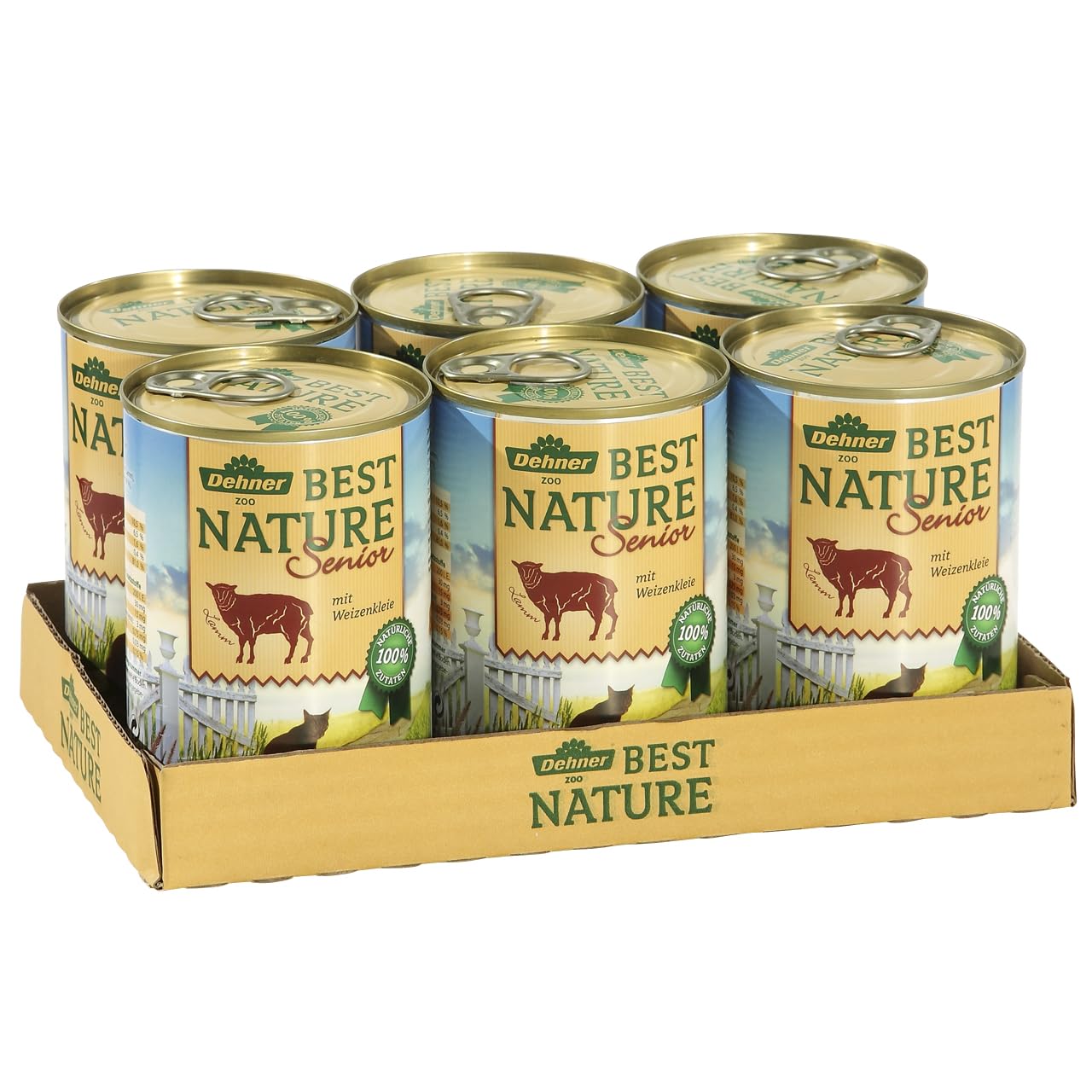 Dehner Best Nature Senior Nassfutter Lamm 6x400g naturbelassen