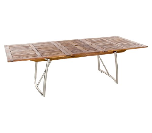 Dehner Living Milano Torino Ausziehtisch Gartentisch 190/250x100 cm