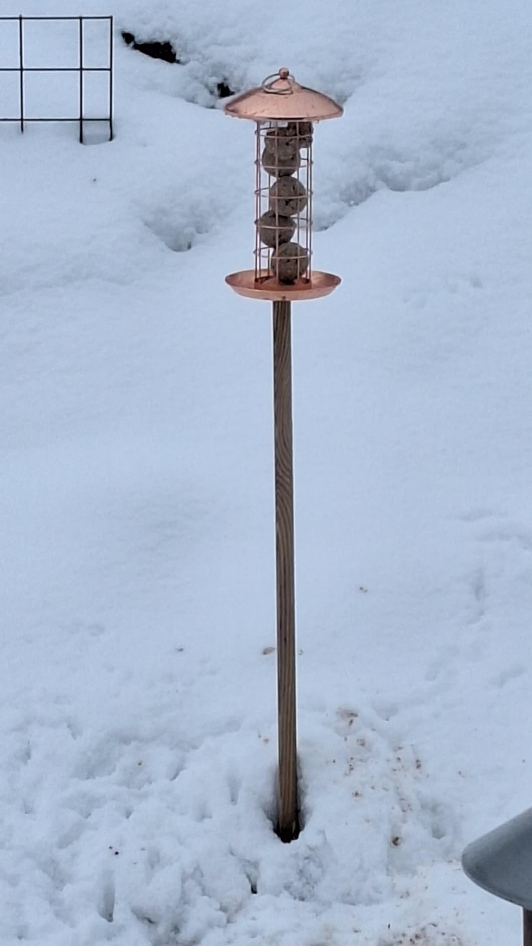 Dehner Natura Joelle Meisenknödelsäule Metall kupfer 30 cm