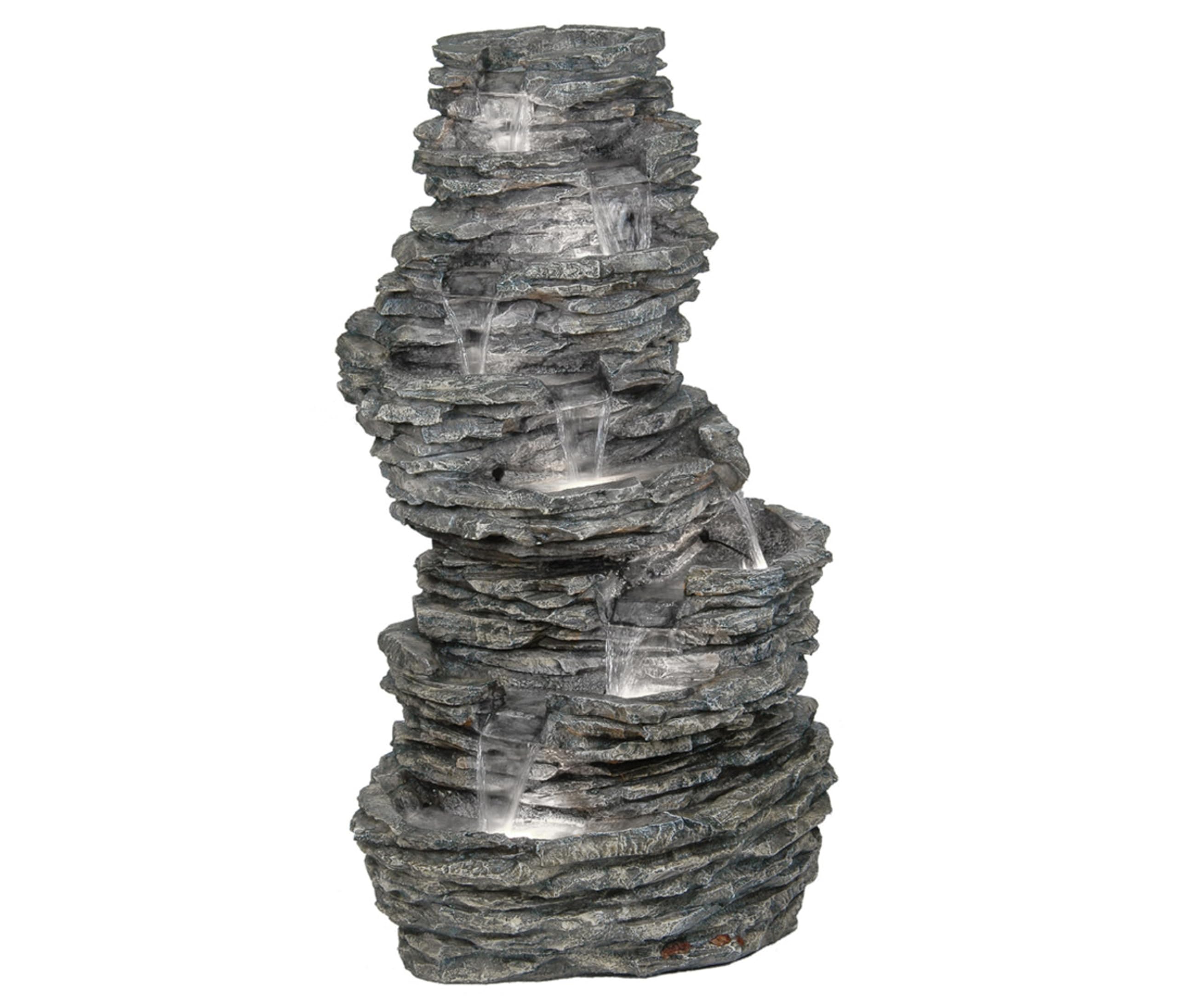 Dehner Torino Gartenbrunnen LED Polyresin 144 cm