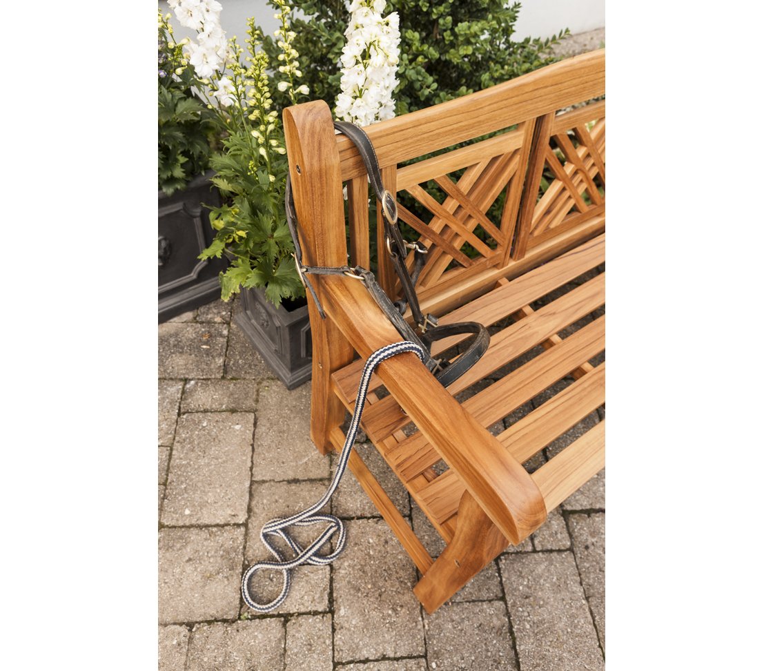 Dehner Korfu Gartenbank 3-Sitzer 150 cm Teak natur