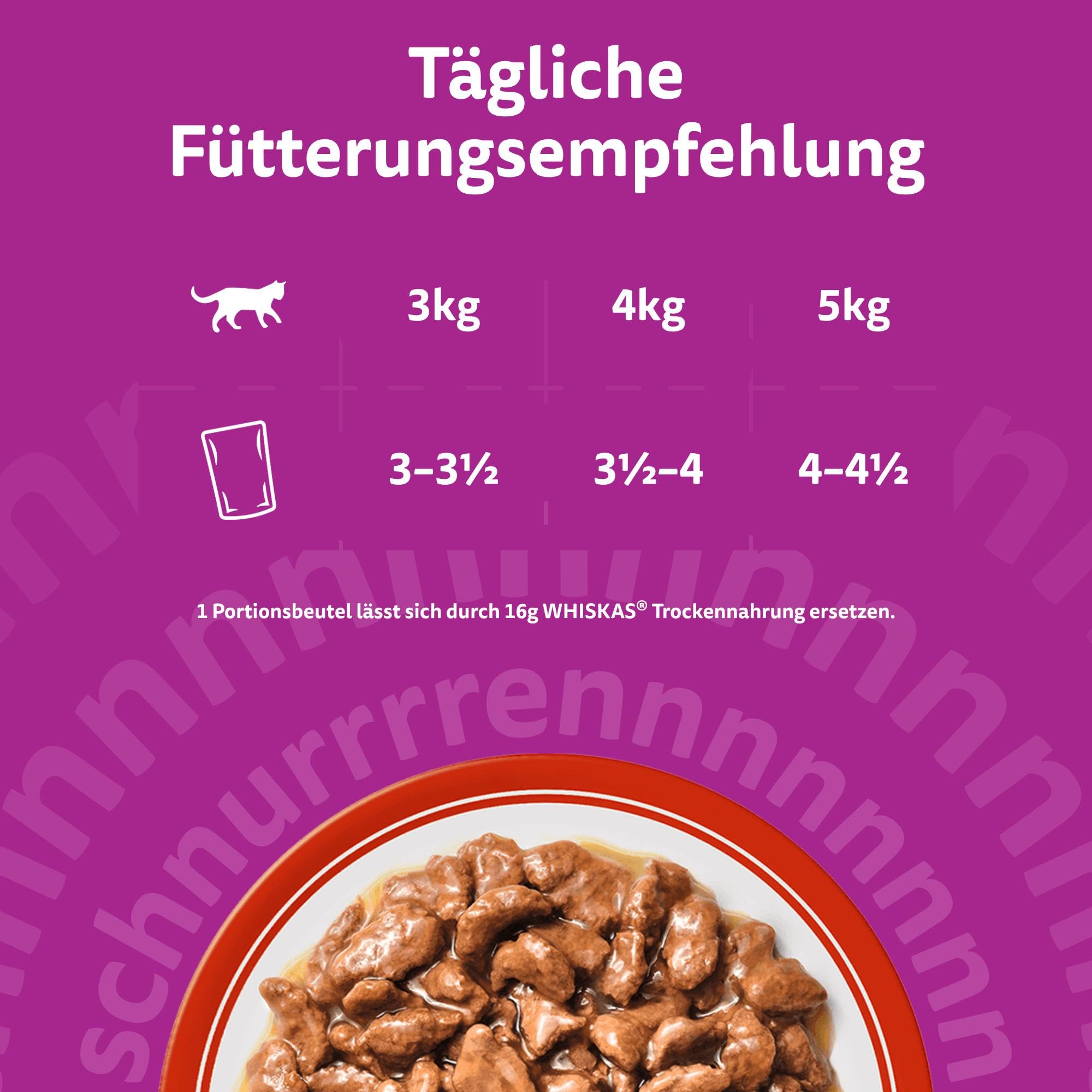 Whiskas Classic Nassfutter in Sauce Klassische Auswahl 84x85g