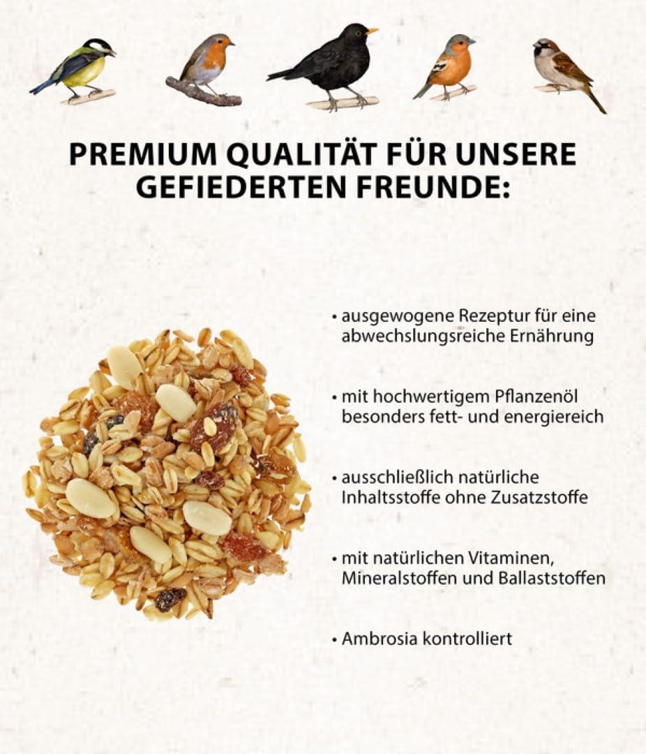 Dehner Natura Premium Wildvogelfutter 5x2,5kg energiereich