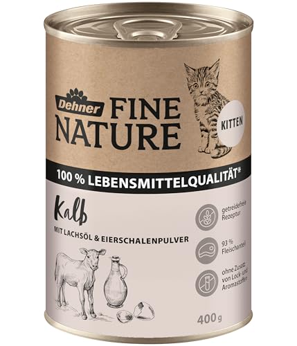 Dehner Fine Nature Kitten Kalb Nassfutter 6x400g getreidefrei