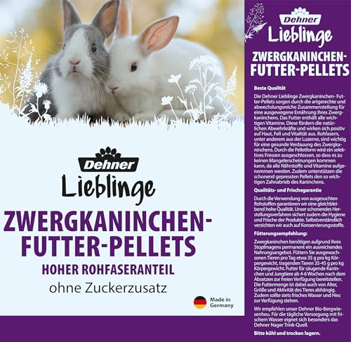Dehner Lieblinge Zwergkaninchenfutter Pellets 10 kg zuckerfrei