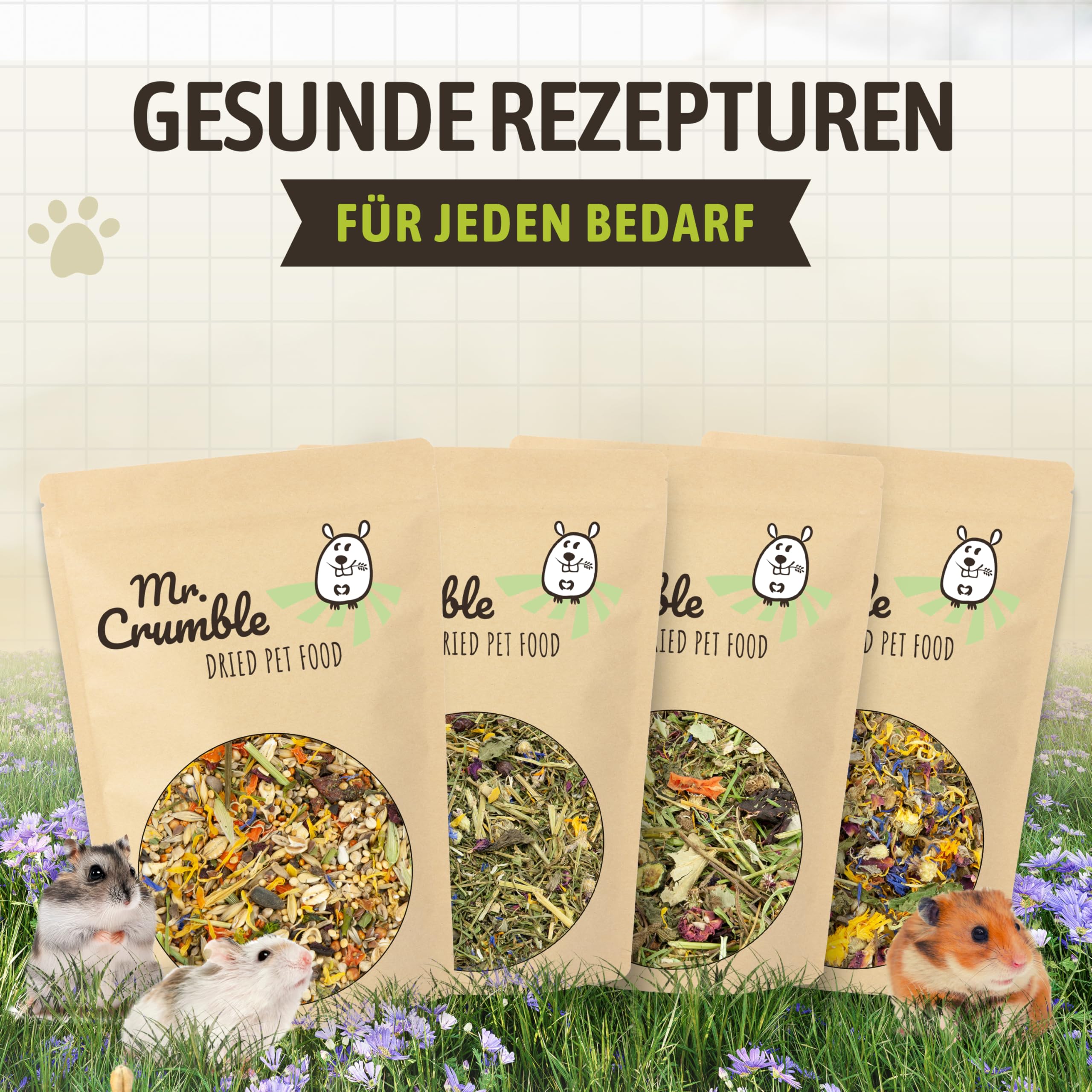 Mr. Crumble Rennmaus-Futter Gerbil 1000 g proteinreich