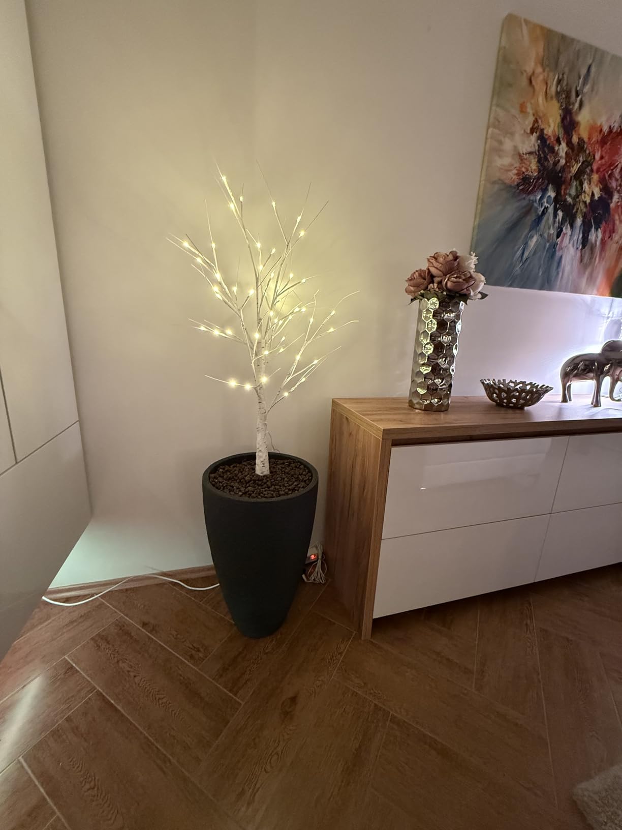 Dehner Vino Pflanzvase Ø40x60 cm anthrazit frostbeständig