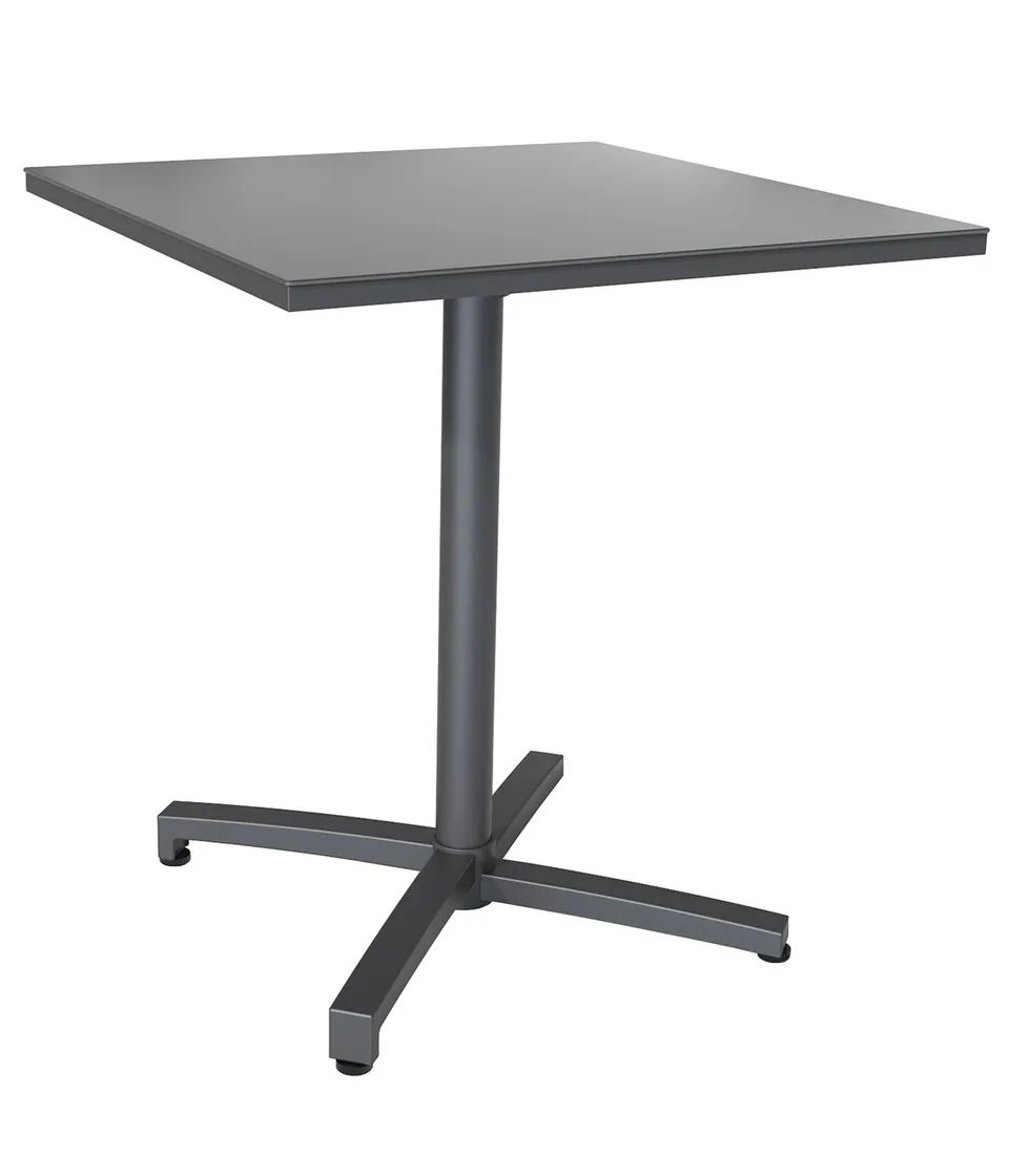 Dehner Riverside Klapptisch grau 69,5x75 cm Aluminium Keramik