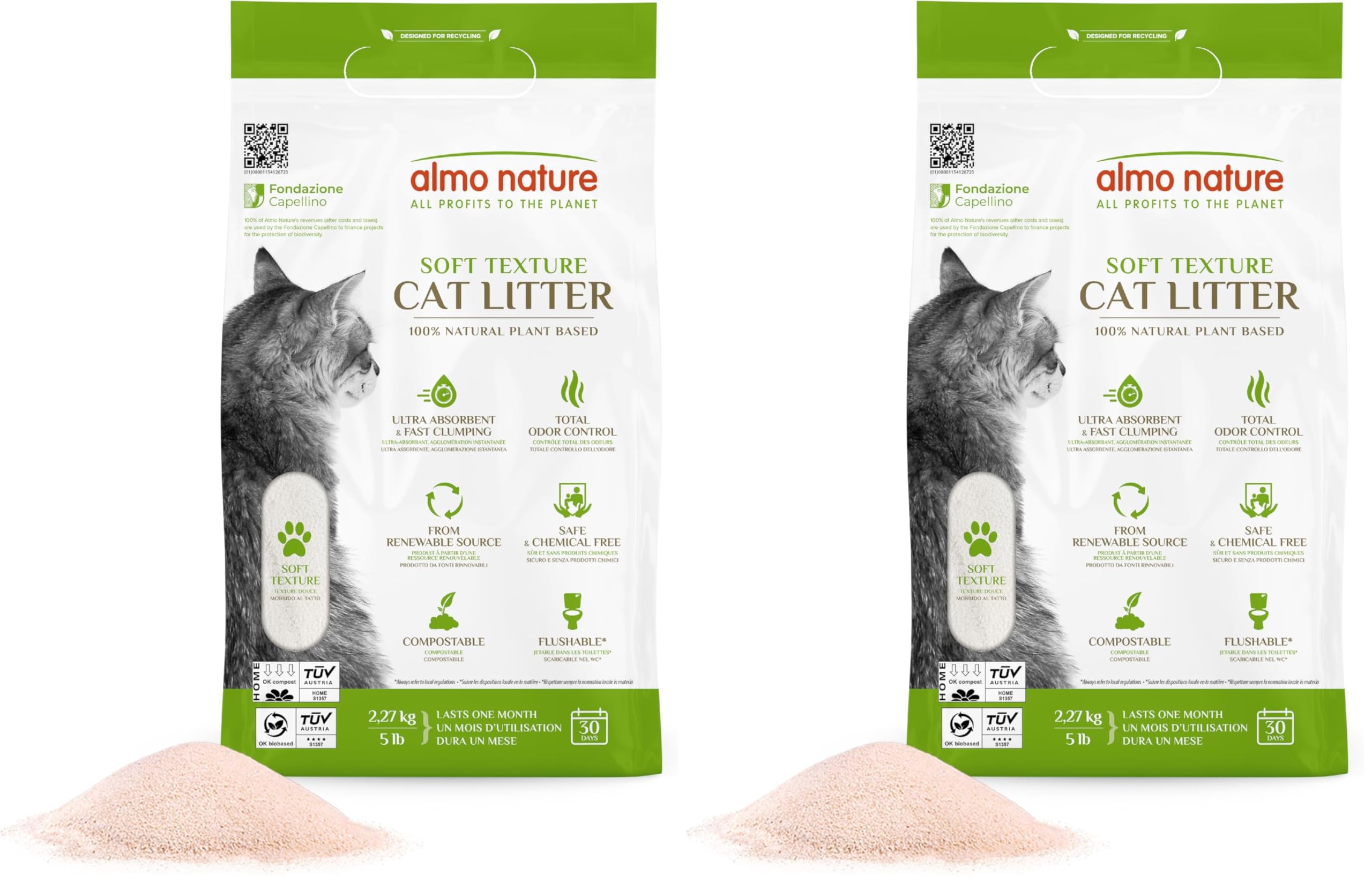 Almo Nature CatLitter Klumpstreu 2,27kg pflanzlich