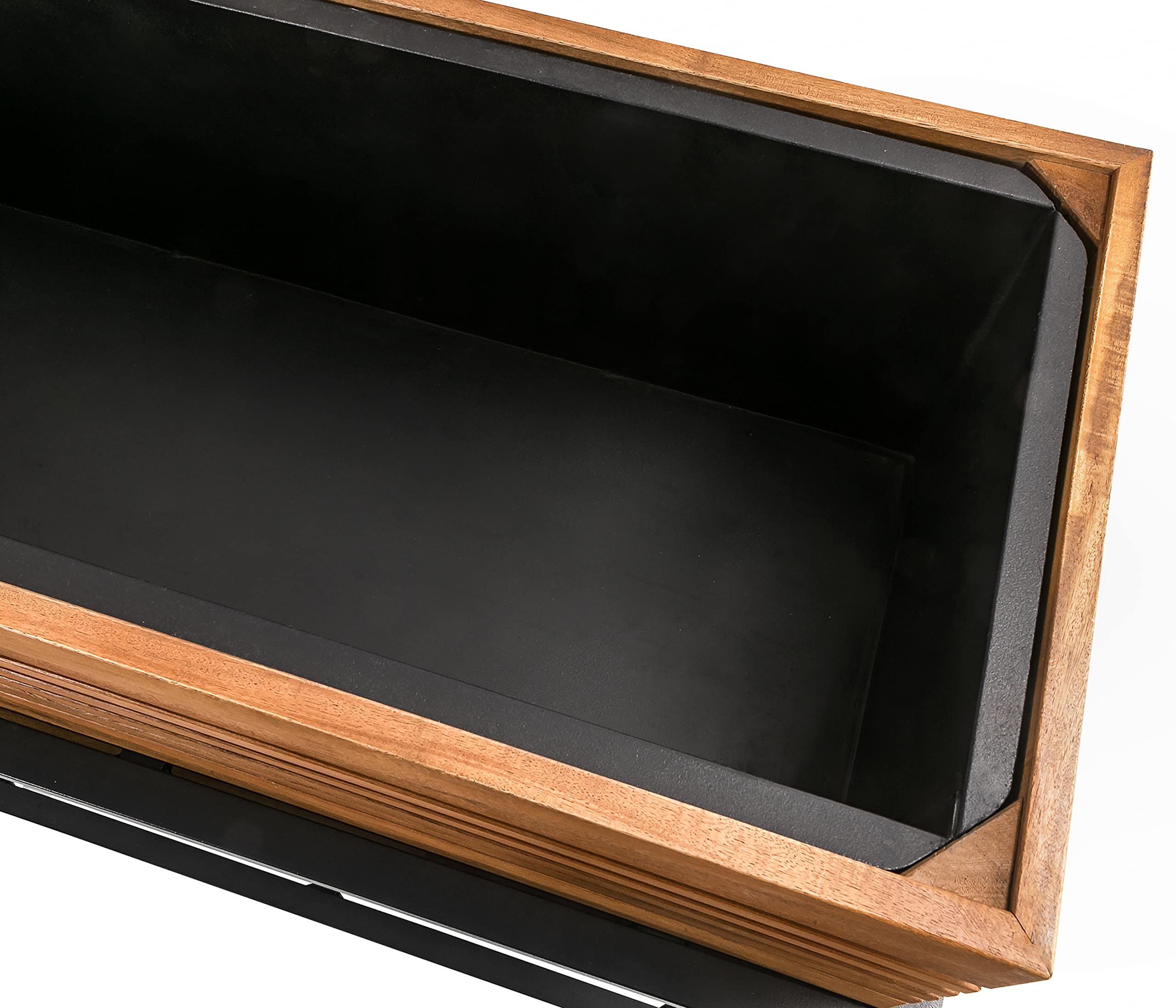 Dehner Premium New York Balkonhochbeet schwarz 115cm