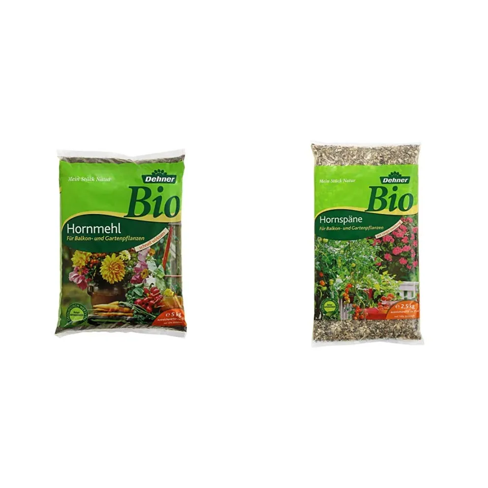 Dehner Bio Hornmehl + Hornspäne Dünger 5 kg + 2,5 kg natürlich