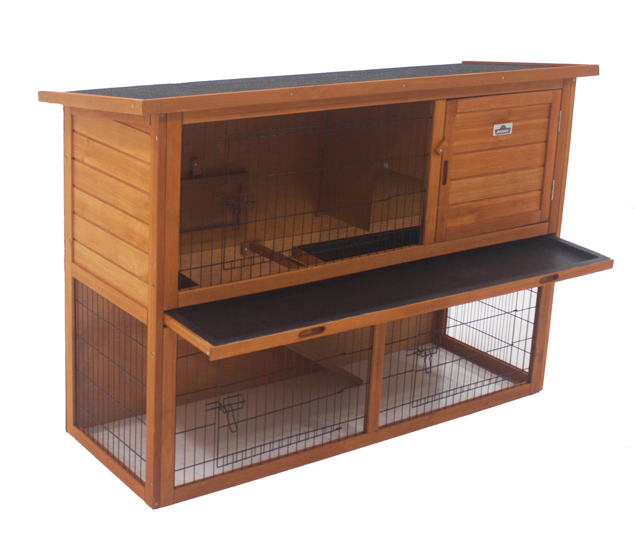 Dehner Premium Lovely Hoppel Nagerheim Holz natur 136x50x85 cm