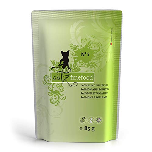 catz finefood N° 5 Lachs Geflügel Nassfutter 8 x 85 g