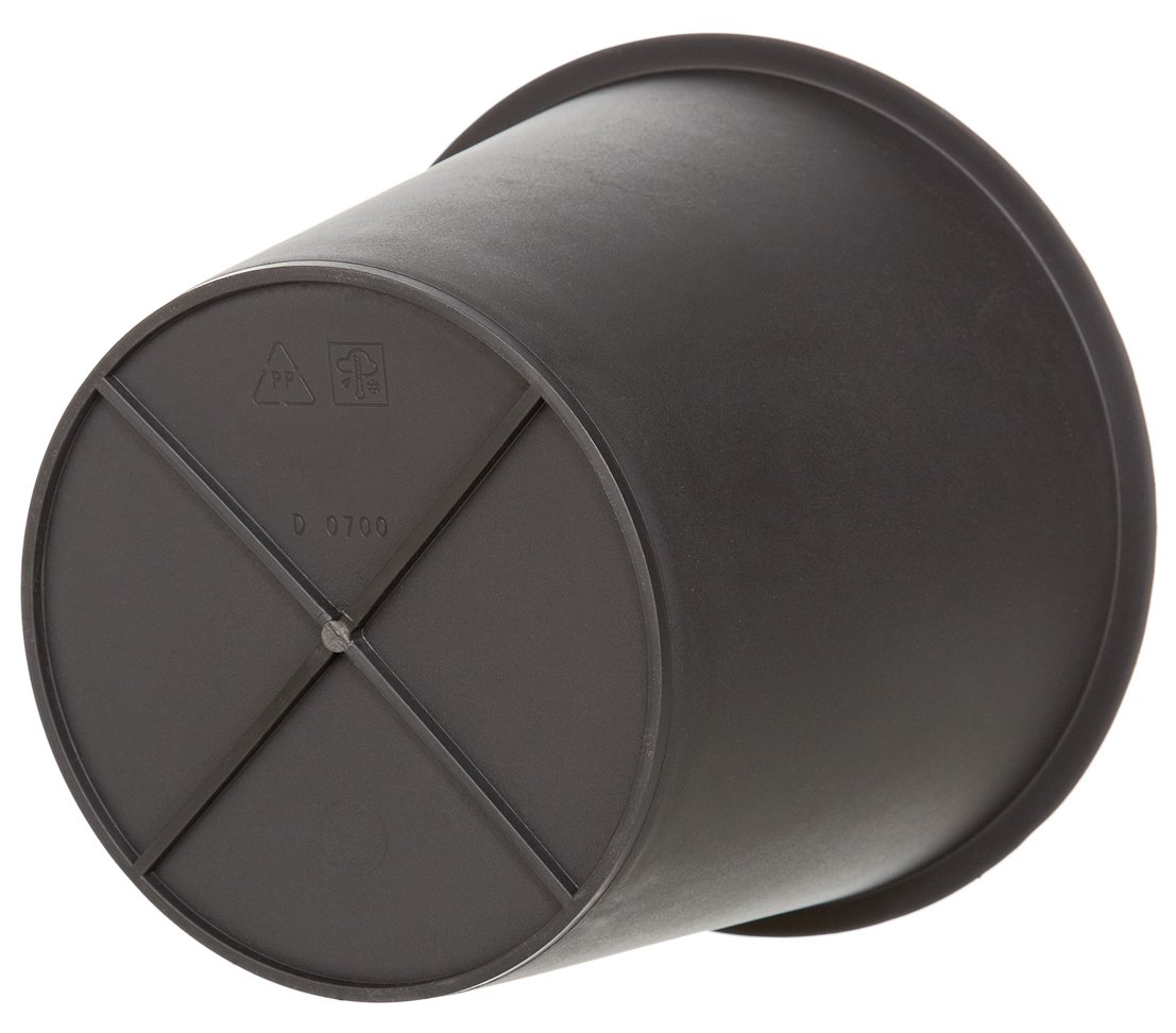 Dehner Universal-Pflanztopf Kunststoff schwarz Ø44x38cm