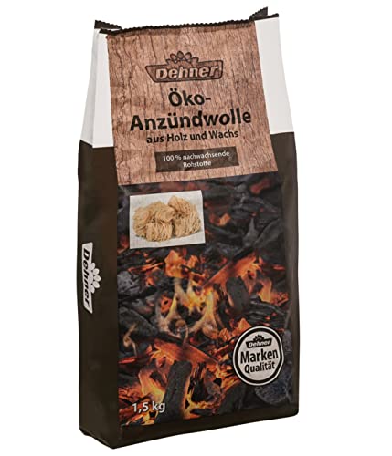 Dehner Öko-Anzündwolle Grillanzünder 1,5 kg Holz-Wachs