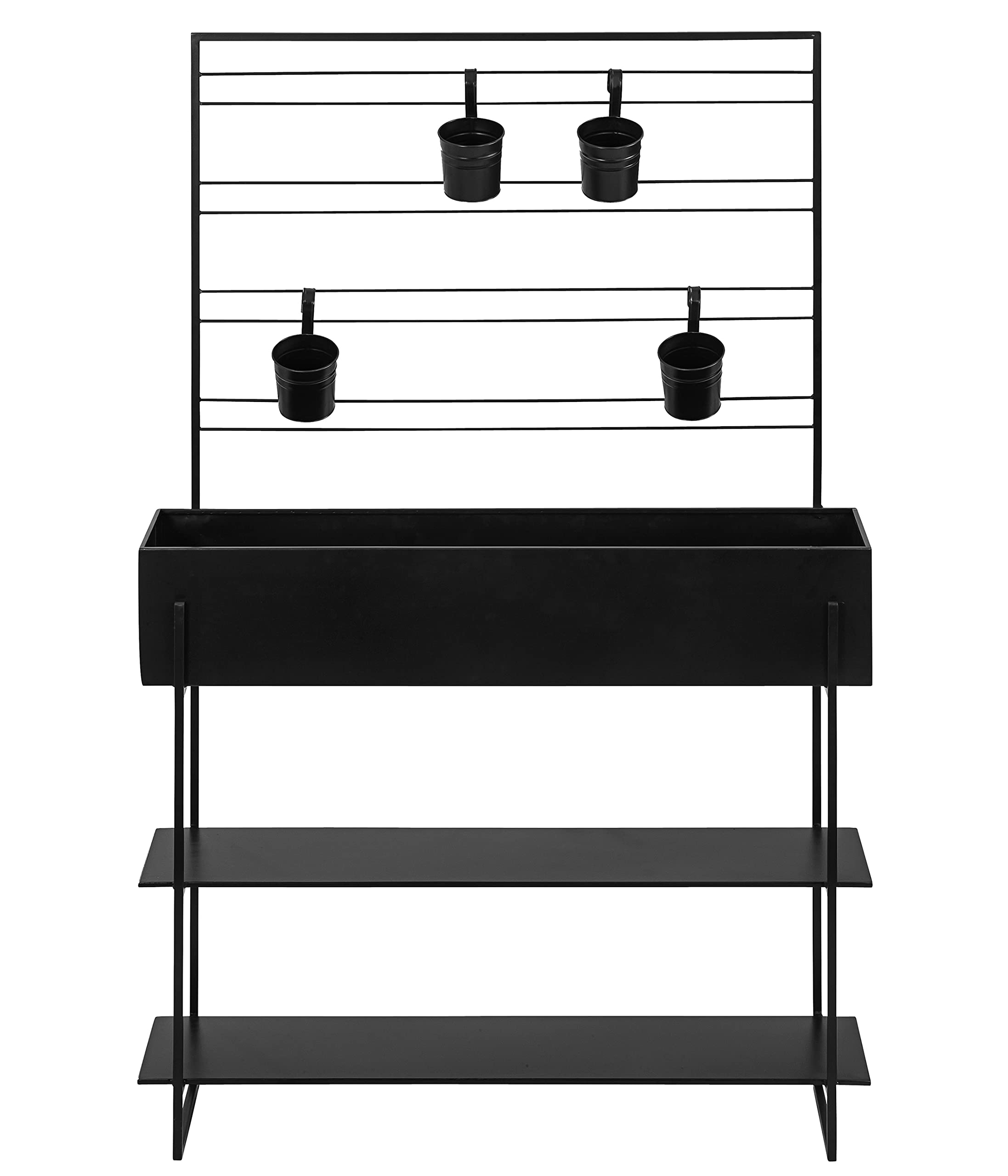 Dehner Provence Hochbeet Metall 160x100x30 cm schwarz