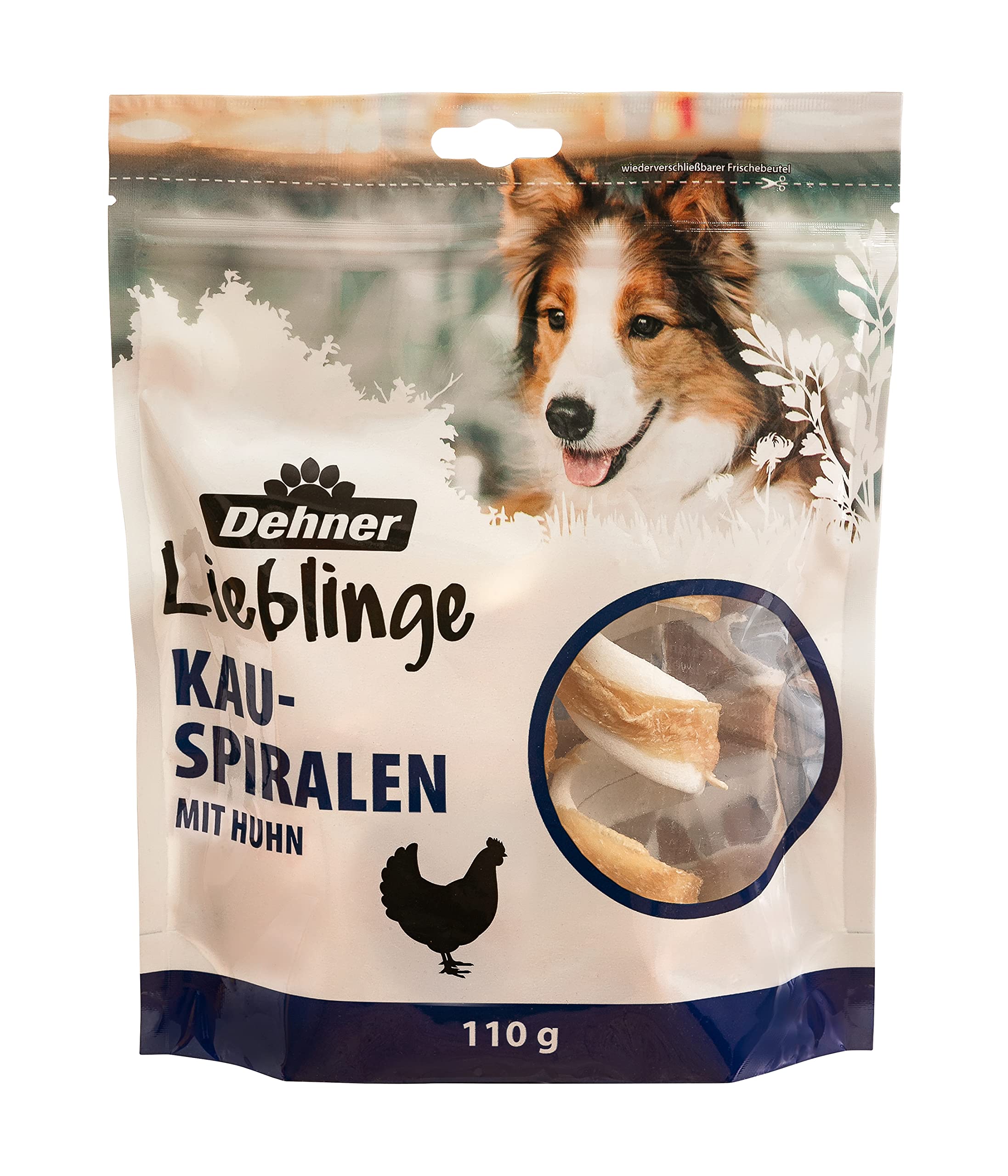 Dehner Lieblinge Huhn Hundesnack Spiral 6x110 g getreidefrei