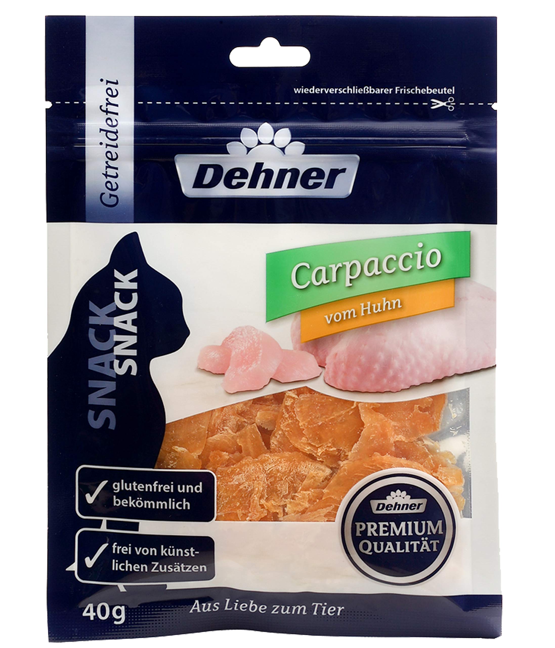 Dehner Premium Lovely Carpaccio Katzensnack Thunfisch 12x40g getreidefrei