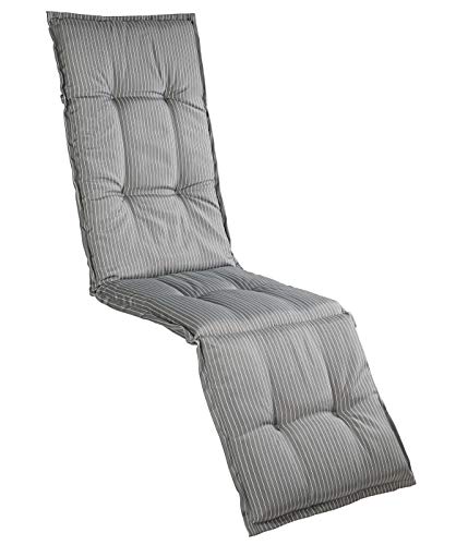Dehner Premium Lovely Astana Relaxauflage 175x50 grau-weiß