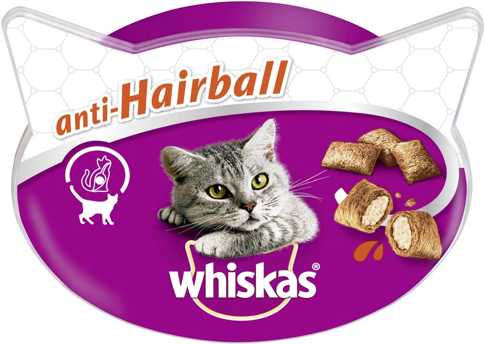 Whiskas Anti-Hairball Katzensnack Huhn 8x60g knusprig