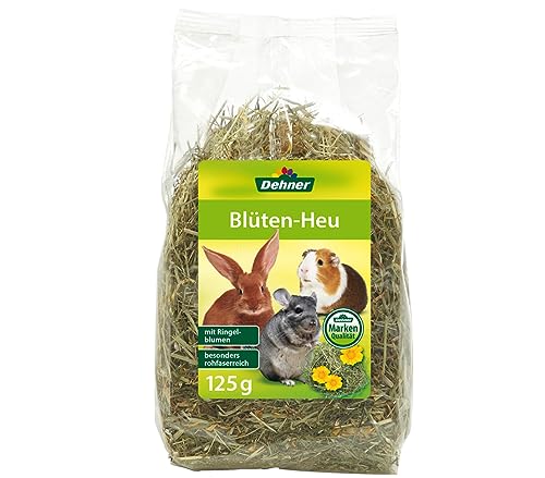 Dehner Blüten-Mix Nagersnack Heu 6x125g rohfaserreich