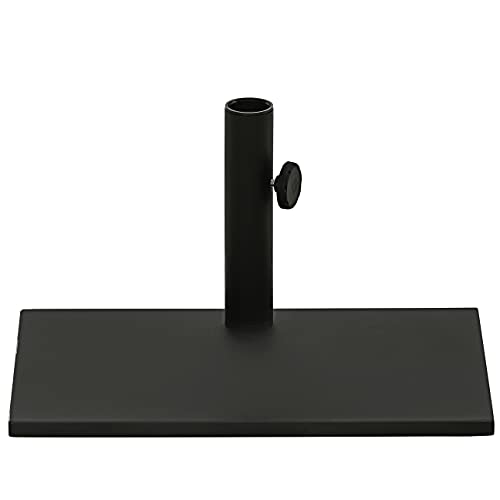 Dehner Schirmständer Metall schwarz 20 kg eckig