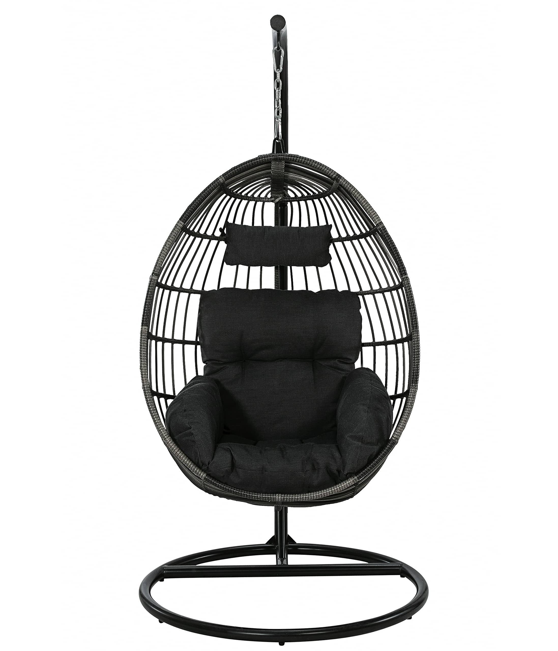Dehner Maui Hängesessel grau Ö94 cm mit Gestell