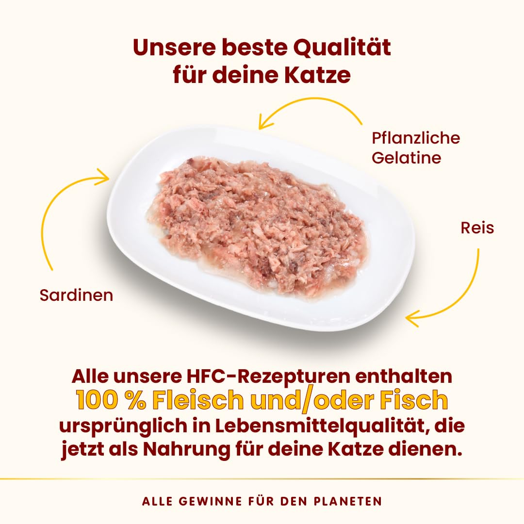 Almo Nature HFC Jelly Sardinen Katzennassfutter 24x55 g glutenfrei